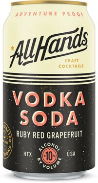 All Hands Ruby Red Grapefruit Vodka Soda