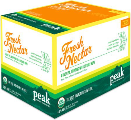 Peak Organic Brew Co Fresh Nectar Hazy Ipa