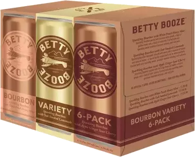 Betty Booze Sparkling Bourbon Variety 6pk 24pk