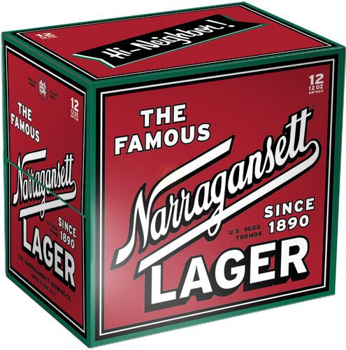 Narragansett Brewing Co Lager 12pk Btl