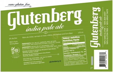 Glutenberg India Pale Ale 4 Pack Cans
