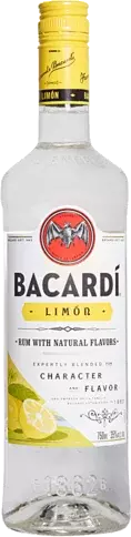 Bacardi Limon Rum W Glasses