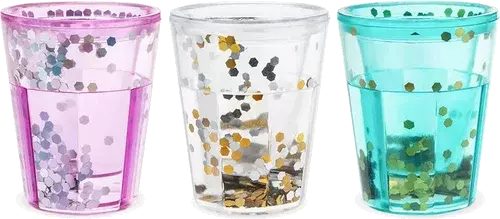 Blush Glitter Shot Glass