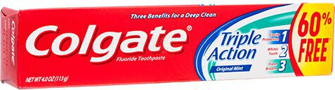 Colgate Triple Action Toothpaste Original Mint Cvs