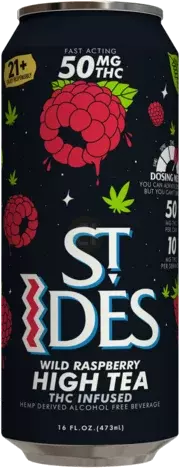 Saint Ides Wild Raspberry High Tea 50mg Thc