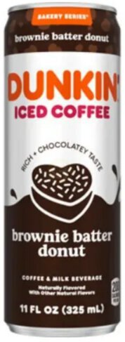 Dunkin Iced Coffee Brownie Batter Donut