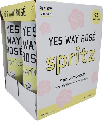 Yes Way Rose Pink Lemonade Spritz Single Can