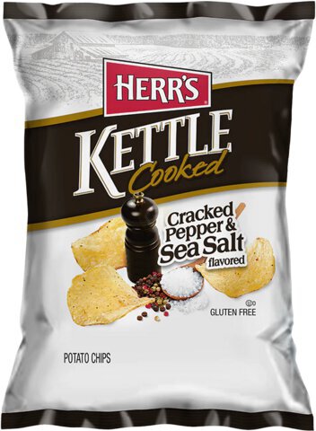 Herr's Cracked Pepper & Sea Sa