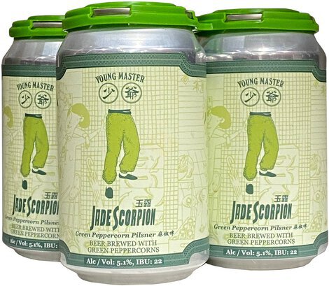 Young Master Jade Scorpion Green Peppercorn Pilsner