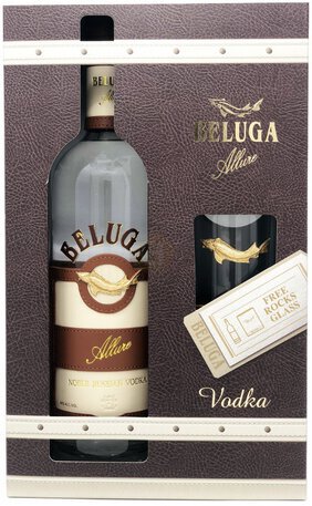 Beluga Vodka Allure Russia Gift Set With A Beluga Glass