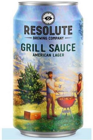 Resolute Grill Sauce Lager Cans