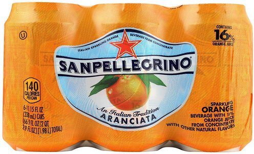 San Pellegrino Aranciata Orange Can