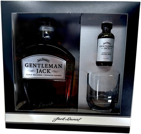 Gentleman Jack Straight Tennessee Whiskey W Sour Mix & Glass Tray Vap