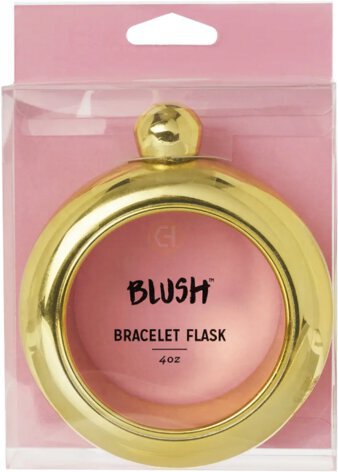 True Gold Plastic Bangle Flask By Blush