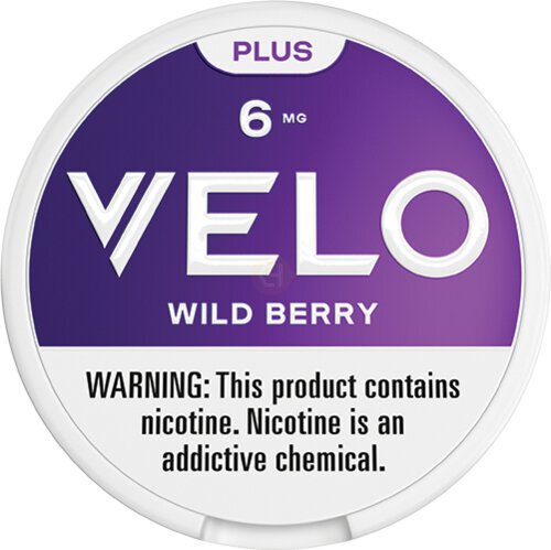 Velo Plus 6mg Wild Berry Nicotine Pouches