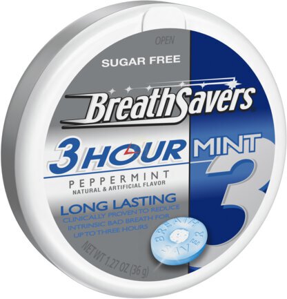 Breath Saver's S F Peppermint Hour Mint