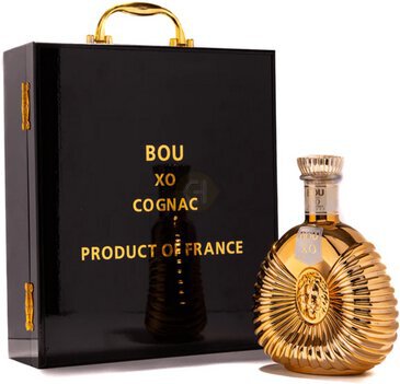 Cognac Xo Bou Clock Gift Set