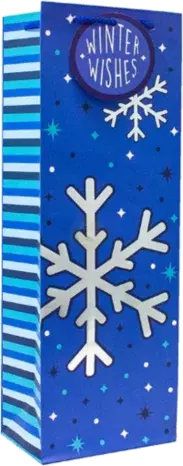 Bar Mart Gift Bag Snowflake Sparkle