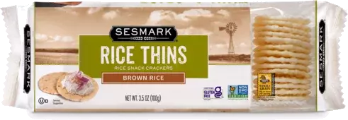 Sesmark Brown Rice Gluten Free Rice Thins