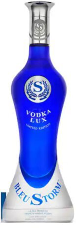 Vodka Bleu Storm French Gluten Free Crystal Btl