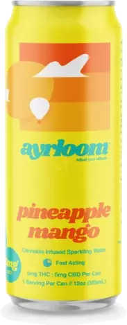 Ayrloom Pineapple Mango Seltzer 3mg Thc 3mg Cbd