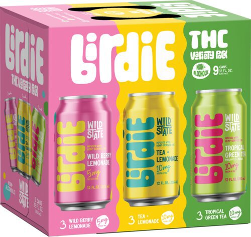 Wild State Cider Birdie Tea & Lemonade Variety Pack Thc Seltzer
