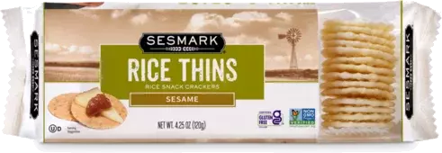 Sesmark Rice Thins Sesame Rice Crackers