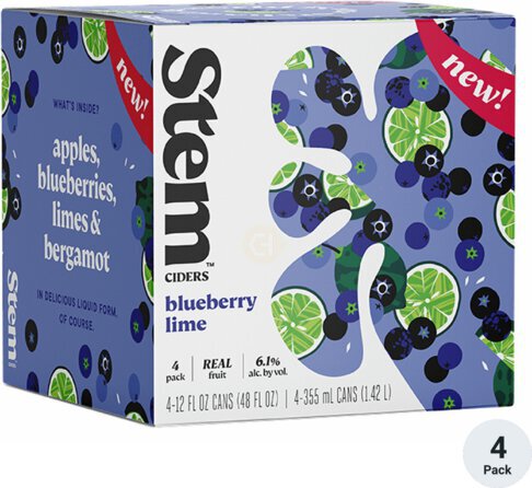 Stem Cider Blueberry Lime