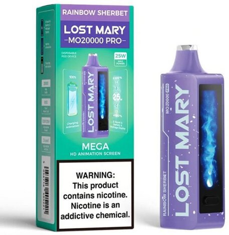Lost Mary Vape Rainbow Sherb Ice 20k