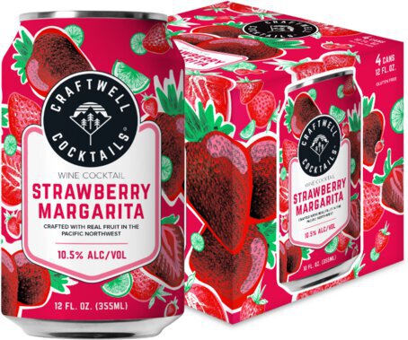 Craftwell Wine Cocktails Strawberry Margarita Cns