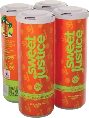 Sweet Justice Pacific Island Punch 10mg Hemp D9 Thc