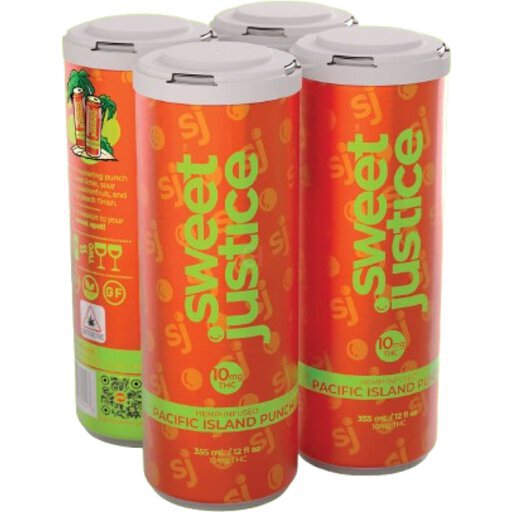 Sweet Justice Pacific Island Punch 10mg Hemp D9 Thc 12OZ - Top Ten