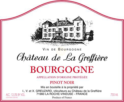 Chateau De La Greffiere Wine Bourgogne Rouge Single