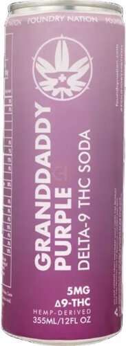 Foundry Nation Granddaddy Purple D9 Thc Soda 5mg