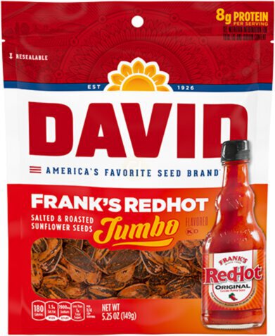 David Jumbo Sunflower Seeds Franks Red Hot