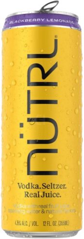 Nutrl Black Cherry Lemonade Vodka Seltzer Real Juice Vol