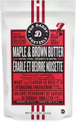Pop Daddy Maple & Brown Butter Pretzel Sticks