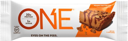 One Flavored Protein Bar Peanut Butter Pie