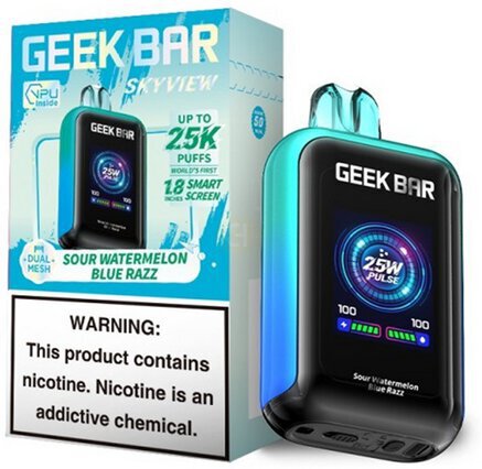 Geek Bar Sour Watermelon Blue Razz
