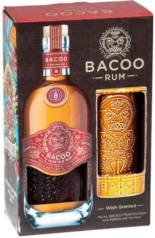 Bacoo 12y Domaine Rum Tiki Gift Set