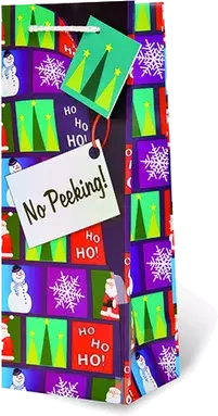 Gift Bag No Peeking Christmas
