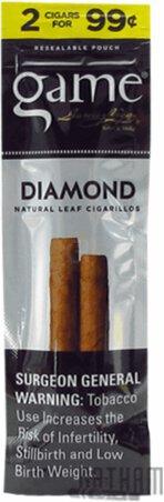 Game 4 Cigars Diamond Natural Leaf Cigarillo Garcia Vega
