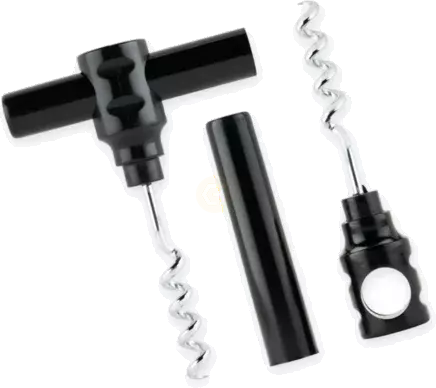 Black Covert Pocket Corkscrew