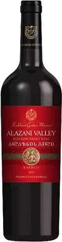 Kakhuri Gvinis Marani Alazani Kakheti Semi Sweet Red Wine