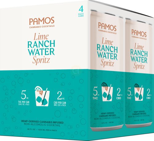 Pamos Lime Ranch Water Spritz 5mg Thc