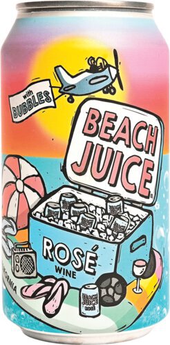 Beach Juice Rose Wine With Bubbles California