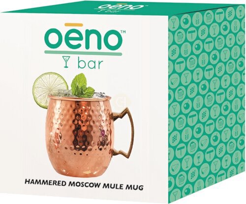 Moscow Mule Mug Hammered Copper Round