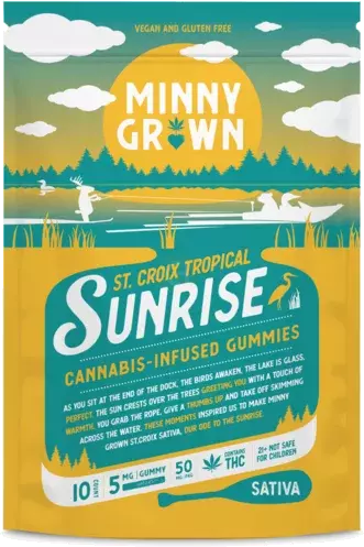 Minny Grown Saint Croix Tropical Sunrise 5mg Thc Gummies