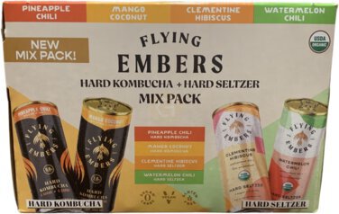 Flying Embers Varity Pack Hard Kombucha Seltzers