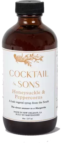Cocktail And Sons Honeysuckle And Peppercorns Syrup